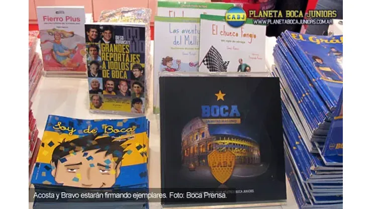 Boca en la Feria del Libro: hoy, Federico Bravo y Luciano Acosta