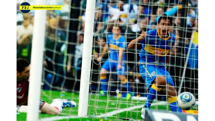 Monzón reveló qué le dijo Carrizo tras el gol en el Superclásico del 2011